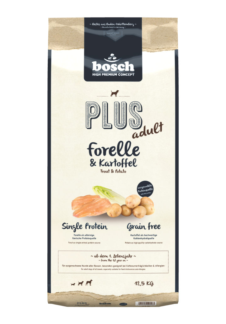 bosch Hunde-Trockenfutter HPC Plus Forelle+Kartoffel
